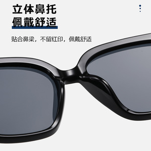 Lunettes de soleil unisexes, monture noire, verres en résine, protection UV400, conduite, pêche, style pliable - Product Image 4