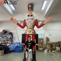Modèle géant gonflable personnalisé de Casse-Noisette, personnage de Noël, pour affichage et décoration de centres commerciaux et festivals de fin d'année