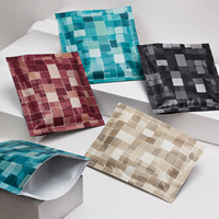 Sacs opaques imprimés sur mesure, pochettes à trois soudures latérales pour cadeaux de musée, marchandises, impression de logo à motif minimaliste