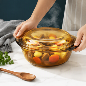 Caratteristica ecologica barattolo di spezie per alimenti in vetro borosilicato barattolo di conservazione in vetro trasparente - Product Image 4