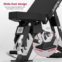 Banc de musculation réglable en acier, banc d'exercice inclinable et déclinable, équipement de fitness pour l'entraînement de force