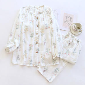 Pijama de maternidad para mujer, conjunto de <span class=keywords><strong>manga</strong></span> <span class=keywords><strong>larga</strong></span> de fibra de bambú para amamantar, ropa de dormir - Product Image 1