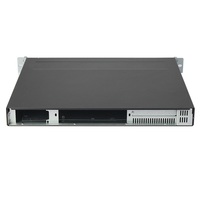 Pasokan Pabrik Panel Aluminium 19 Inch Industrial ATX Chassis Kedalaman Pendek 400mm 1u Casing Komputer Industrial