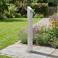 Fontaine d'eau antique de cour, Robinet de jardin en cuivre, Tuyau vertical en acier inoxydable résistant au gel, Robinet d'arrosage extérieur pour villa