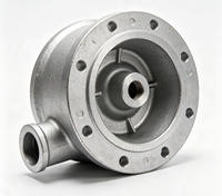 Boîtier de pompe à eau en alliage d'aluminium moulé par gravité en moule permanent, OEM personnalisé pour moteur, générateur, machines de construction
