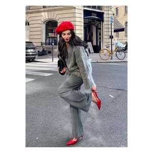 Béret en feutre noir pour femme, béret de peintre 1101 - Product Image 6