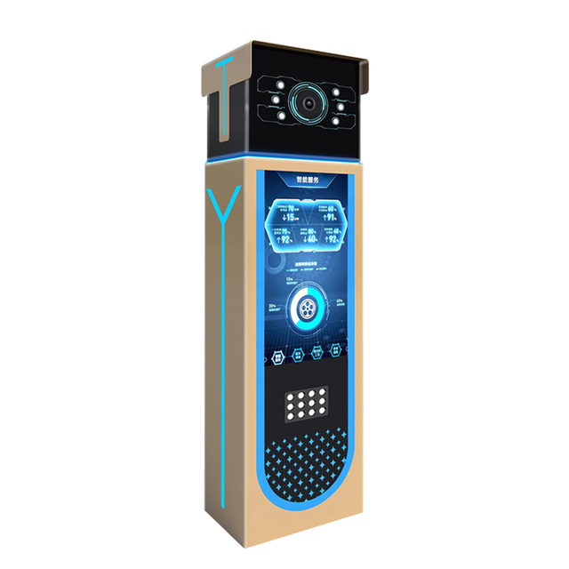 Unattended Multi-Language License Plate Recognition Lcd Barrier All-In-One Machine Lpr Self-Service Payment Parking System