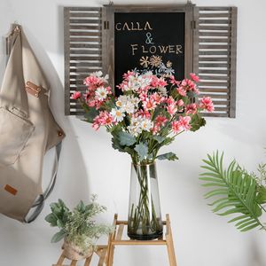 CallaFloral ช่อดอกไม้ประดิษฐ์ สีชมพู สีขาว สไตล์เดซี่ สำหรับตกแต่งงานแต่งงาน สไตล์อินส์ สำหรับอีคอมเมิร์ซข้ามพรมแดน - Product Image 1