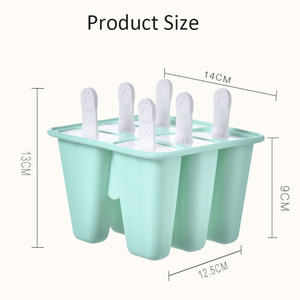 แม่พิมพ์ไอศกรีมทำเองสำหรับเด็ก แม่พิมพ์ซิลิโคนแบบแท่ง ทำไอศกรีมที่บ้าน อุปกรณ์ทำไอศกรีมแท่ง กล่องทำไอติมแท่ง - Product Image 6