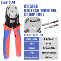 YEJ-16X d'aviation manuel robuste connecteur HDD à quatre cœurs pince à sertir outil de sertissage à froid pour sertissage de fil