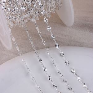 गर्म बिक्री 14k सोने से भरा हुआ 2.5 मिमी स्पार्कल लिप चेन स्थायी लिंक चेन स्थायी लिंक चेन - Product Image 4