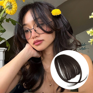 Popolare 100% Remy Real Hair extension capelli umani pulito <span class=keywords><strong>frangia</strong></span> a Clip per parrucchino da donna - Product Image 5