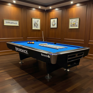 <span class=keywords><strong>Mesa</strong></span> de <span class=keywords><strong>Billar</strong></span> <span class=keywords><strong>Brunswick</strong></span> de Pizarra de Nueve Bolas de Alta Calidad Personalizable de Fábrica, <span class=keywords><strong>Mesa</strong></span> de <span class=keywords><strong>Billar</strong></span> Profesional Americana con Retorno de Bolas de 9 pies - Product Image 1