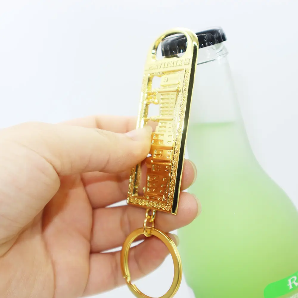 مخصص مفتاح زجاجة البيرة زجاجة السوبر السياحة السوينير المعادن سبائك الزنك مفتاح الزجاجة المفتاح لسلسلة المفاتيح