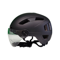 Cascos de bicicleta de carretera de seguridad para ciclismo para adultos al por mayor con lente de perilla, casco de bicicleta eléctrica con luz LED, gran oferta, certificado CE