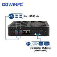 Mini PC sin Ventilador, Intel 12.ª Gen. I5-1245U/I7-1370P, DDR4, Triple Pantalla, Doble GbE, 4G/5G, VESA Integrado, para IoT y Computación en el Borde
