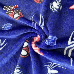 Kingcason Lightweight Comfort Highly Praised Silky Soft Cool Printed <strong>Spiderman</strong> Flannel Fleece Fabric for Peru Boys Garment - Product Image 4