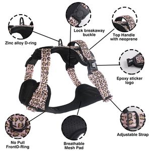 Set Tali Kekang Anjing Tanpa Tarik, Tali Kekang Hewan Peliharaan yang Dapat Disesuaikan, Kalung Anjing, Tali Pengikat, Tempat Kantong Kotoran, Dasi Kupu-kupu, Perlengkapan Hewan Peliharaan - Product Image 2