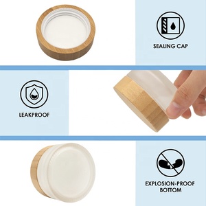 <span class=keywords><strong>Frascos</strong></span> Esmerilados <span class=keywords><strong>de</strong></span> Lujo para Mantequilla Corporal Cosmética en Envases <span class=keywords><strong>de</strong></span> Vidrio con <span class=keywords><strong>Tapa</strong></span> <span class=keywords><strong>de</strong></span> Bambú para Crema Facial y <span class=keywords><strong>Tapa</strong></span> <span class=keywords><strong>de</strong></span> <span class=keywords><strong>Madera</strong></span> - Product Image 4
