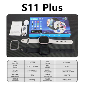 Definite S11 Plus Smart Watch 5G Android Touchscreen Fitness <b>Tracker</b> with GPS Rotating Camera Voice Call IPX7 Waterproof - Product Image 2