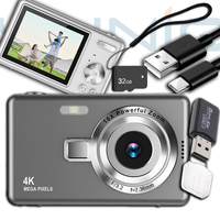 32G TF kart ile 2025 yeni şarj edilebilir CCD dijital kamera Selfie kamera vkamera Video fotoğraf kamerası kaydedici