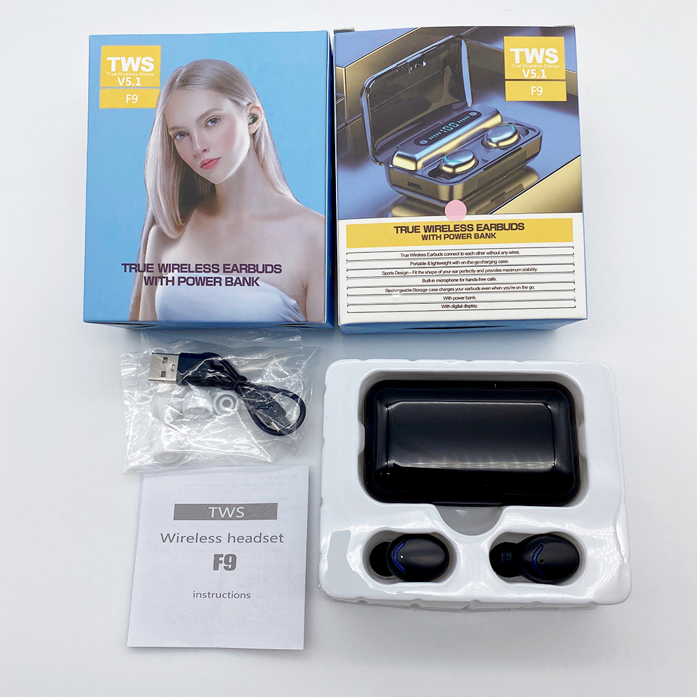2022 Лидер продаж F9 TWS гарнитура наушники F9 TWS наушники BT5.0 F9 беспроводные наушники IPX7 водонепроницаемые F9 Tws шумоподавление