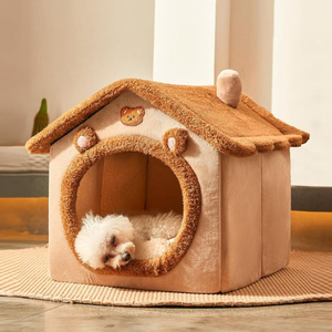 บ้านสัตว์เลี้ยงพับได้แบบขายส่ง ถอดซักได้ เหมาะสำหรับสุนัขพันธุ์เล็กพิเศษและแมวขนาดกลาง - Product Image 1