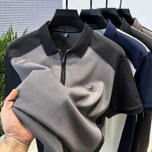 Nouveau <span class=keywords><strong>Polo</strong></span> Homme d'Été à Manches Courtes Décontracté et Professionnel Ample Col Brodé Lavable Respirant Vêtement à <span class=keywords><strong>Prix</strong></span> Réduit - Product Image 4