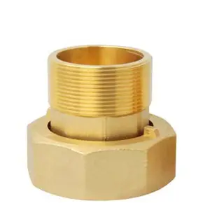Idealflex Brass male water meter coupling fitting forged pipe connector coupler