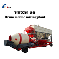 Ligne de production de béton YHZM50 60KW 1000L 50m/h pour mines, métallurgie, ponts, routes et architecture, garantie d'un an