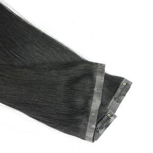 Extensions de cheveux invisibles à clipser, trame en PU sans couture, double épaisseur, cheveux européens bruts non traités, doux, 12-24 pouces, toutes couleurs - Product Image 6