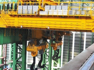 Cầu trục dầm đôi, sân vật liệu đúc luyện kim, sân vận chuyển hàng hóa, cẩu nâng, cần trục dầm đôi - Product Image 5