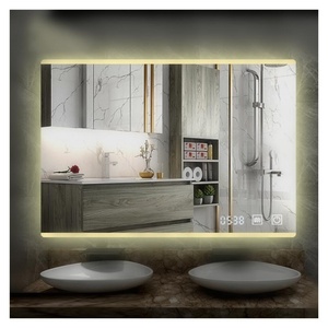 Miroir intelligent LED pour salle de bain, personnalisé, mural, en verre, avec écran tactile Wi-Fi, variateur d'intensité lumineuse - Product Image 2