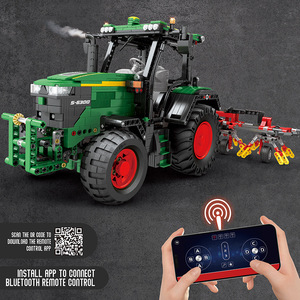 Modelo de Tractor de Ingeniería Eléctrica 22015, Bloques de Construcción a Control Remoto, Juguete Educativo de Alta Dificultad - Product Image 3