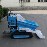 Prix réel Nouveau Type de chargeur frontal à faible coût Mini Dumper sur chenilles Capacité de 500kgTon Noyau de moteur de pompe hydraulique multifonction