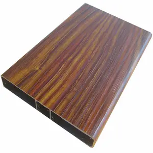 Wood Effect 6063 Aluminum Extrusion Profile For Fencing Gates Decking