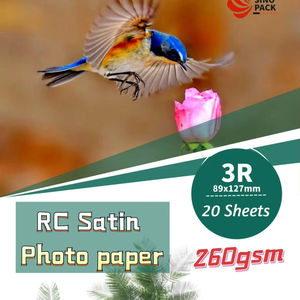 3R 4R 5R Inkjet RC SATIN Photo <b>Paper</b> of 260g - Product Image 1
