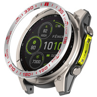 Aksesori sarung jam tangan cincin logam pengganti gaya balap, Bezel Zona Waktu baja tahan karat untuk Garmin Tactix 8 51mm 47mm