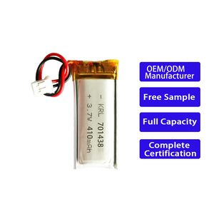 Batería Lipo Recargable de 3.7V 701438 410mAh, Celda de Polímero de Litio en Bolsa para Cepillo de Dientes Eléctrico, Afeitadora y Dispositivos de Belleza - Product Image 1