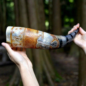 Buffalo <b>Drinking</b> <b>Horn</b> Mug Traditional Handmade Design Crafted From Genuine Natural <b>Horn</b> With Superior Quality - Product Image 1