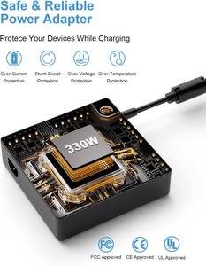 330W 4,5*3,0 MM/7,4*5,5 MM 19,5 V 16.92A ADP-330BB BA fuente de alimentación para portátil <span class=keywords><strong>cargador</strong></span> adaptador de CA para <span class=keywords><strong>HP</strong></span> <span class=keywords><strong>Omen</strong></span> X 17-AP006NO Notebook - Product Image 4