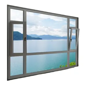 WEIDUN High Quality Sound Proof Aluminum Alloy Casement Windows For Home Commercial Building Sealing Balcony Windows Beautiful