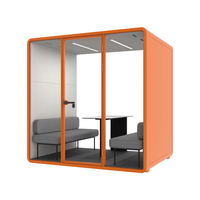 Cabine de travail insonorisée mobile pour intérieur, idéale pour réunions, bureau, ou comme cabine téléphonique/studio d'étude - À vendre