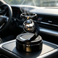 Diffuseur d'arômes solaire rotatif automatique pour voiture, décoration parfumée en plastique, évaporation naturelle, vente en gros, bon marché, haute qualité
