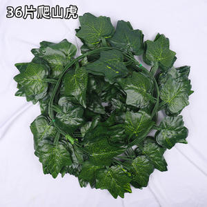 Plante Verte Rotin Pipe Décoration Artificielle Vigne <span class=keywords><strong>Feuille</strong></span> De Raisin pour Magasin ou Maison pour Décorations Saint Valentin - Product Image 3