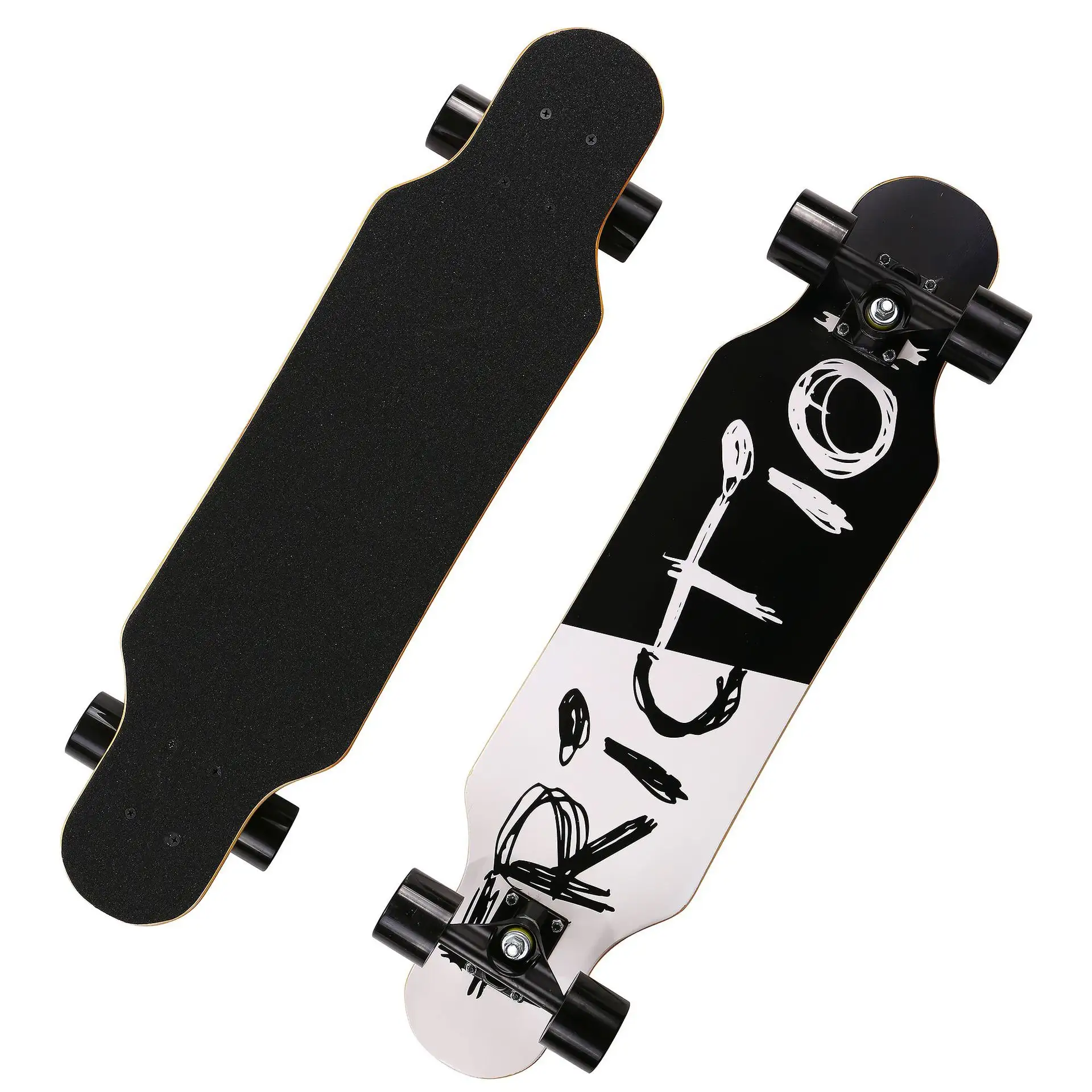 Wholesale Customized Outdoor Sports 4 Wheels Complete Long Board Skate Board Longboard Skateboard for Beginner