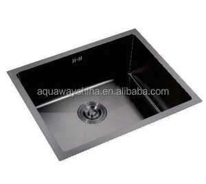 Évier de cuisine intégré Nano Black avec égouttoir inclus - Product Image 1