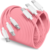 Câble USB C vers USB C en gros d'usine durable 1m 2m 3m 20W coton tressé charge rapide type C câble de données de chargeur Compatible
