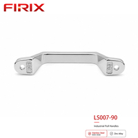 Poignée de traction en acier inoxydable en forme de U LS007-90 |   Poignée de porte d'armoire pour racks de serveurs et machines industrielles, finition polie, facile à installer