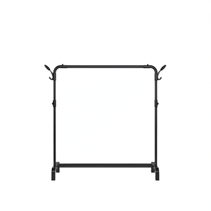 Appendiabiti in Metallo Rettangolare Minimalista, Guardaroba Singolo a Piantana in Ferro Resistente - Product Image 1